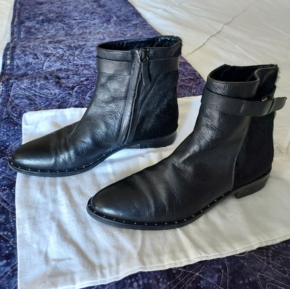 EUC Freda Salvador calf hair and leather booties, 8 - Picture 2 of 7